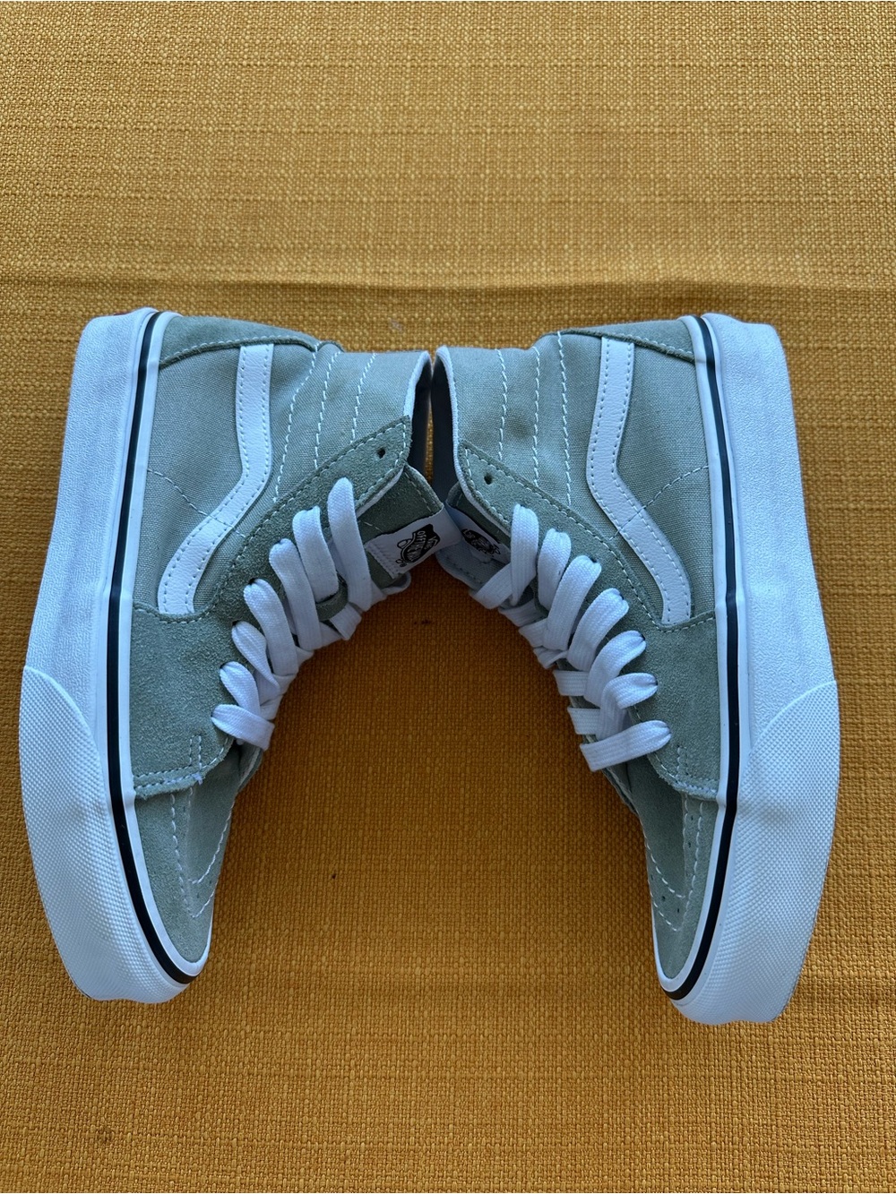 Vans Off the Wall Sage green sneakers with white sole, unisex for both sexes. - Picture 8 of 16